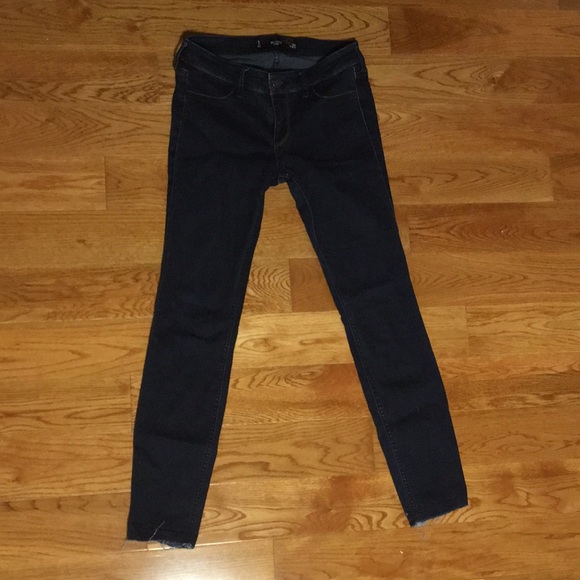 Dark-Wash Cropped Skinny Jeans - Picture 2 of 5
